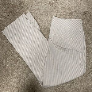 Striped crop dress pants